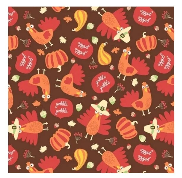 David Textiles Fabric, Fat Quarter 18" X 21", 100% Cotton, November Birds - Image 1 of 1