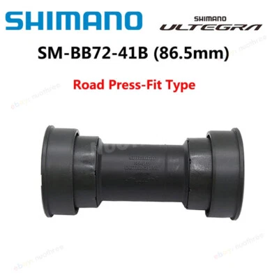 SHIMANO SM-BB72-41 HollowTech II Road Bike Bottom Bracket Press Fit 86.5x41mm - Image 1 of 4