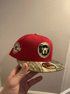 7 1/2 Chicago Cubs x Real Tree x 4uCaps x NOT hat club myfitteds burdeens lidshd - Picture 1 of 6