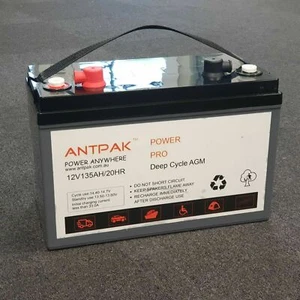 12V 135AH AGM DEEP CYCLE BATTERY CARAVAN SOLAR BOAT 4X4 POWER SUPPLY - Picture 1 of 3