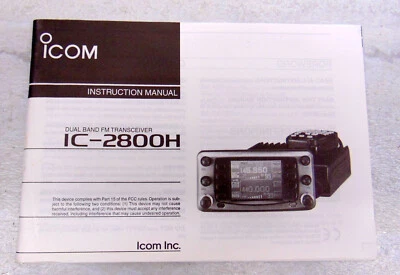 Icom IC-2800H Dual Band Ham Transceiver ORIGINAL PRINTED Manual NOT a Copy - Image 1 of 2