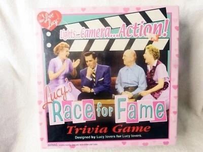 I Love Lucy Trivia Game – Lucy’s Race for Fame – Sealed! 2000s CBS TV Board Game - Image 1 of 4