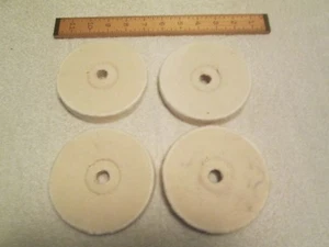 50 Buffing Wheels - 1/2" Arbor Hole - 4 1/2" Diam, X 3/4" Thick - Unused Cond. - Picture 1 of 3