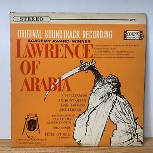 Lawrence of Arabia Original Soundtrack SCP514 Vinyl Record 1962 | VG - Foto 1 di 5