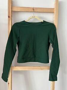 Kyodan Cropped Fitted Rib Top Green ( L )