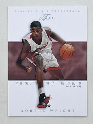Tarjeta coleccionable Dorell Wright 2004-05 Flair Class Of '04 RC/799 #80 NBA Heat Foto 1 de 2
