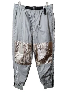 NWT $198 Polo Ralph Lauren Sport Women's Grey Metallic Silver Pants Size S - Picture 1 of 4