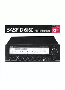 Manual de instrucciones BASF para HiFi Receiver D 6160 alemán Copy - Imagen 1 de 1