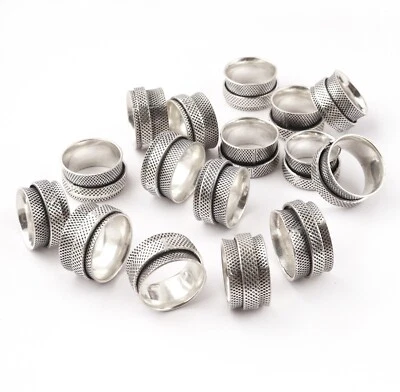 Anillo de meditación anillo giratorio oxidado anillo vintage regalo para ella Foto 1 de 4