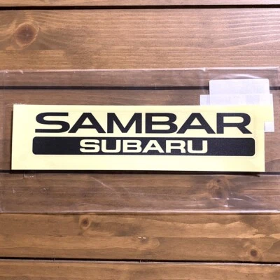SUBARU SAMBAR Rear Back Emblem/Name/Sticker/Decal/Seal - Image 1 of 2