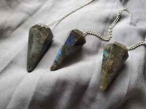 Labradorite Crystal Pendulum Healing Gemstone - Picture 1 of 5