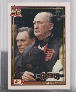 ROGER CRAIG 1991 TOPPS DESERT SHIELD SAN FRANCISCO GIANTS # 579 - Picture 1 of 2