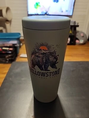 LIFE IS GOOD 25 OZ  STAINLESS STEEL TUMBLER YELLOWSTONE NATIONAL See Description - Image 1 of 4