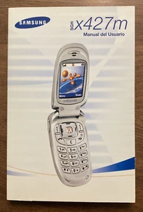 Samsung SGH X427m Flip Instrukcja telefonu komórkowego TYLKO 2004 ***Napisana w języku hiszpańskim*** P1 - Zdjęcie 1 z 14