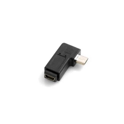 Mini USB Buchse auf Micro USB Stecker 90° Rechts Gewinkelt Winkelstecker Adapter - Bild 1 von 2