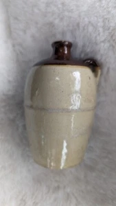 Antique Miniature Stoneware Jug!Small Old Stoneware Whiskey or Syrup Bottle USA - Picture 1 of 3