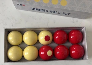 GSE Games & Sports  2-1/8 Regulation Size Bumper Pool Balls 10 Billiard Set" - Picture 1 of 4