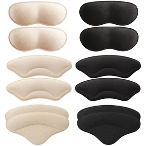 6 Pairs Heel Cushion Pads for Shoes Too Big Shoe Grips Liners Heel Protectors - Picture 1 of 7