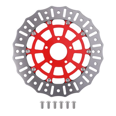 1x Front Disc Rotors Brake Rotor for Harley-Davidson Softail 2015-2024 Red 299mm - Image 1 of 4