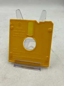 Vintage 1986 Apple Macintosh Plus Yellow Floppy Drive Transit Protector Disk 3.5 - Picture 1 of 2
