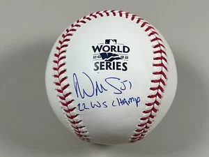 Will Smith Signed Official 2022 World Series Baseball Radtke COA 22 WS Champ A - Picture 1 of 6