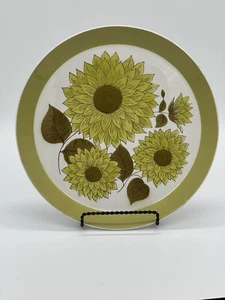 Mikasa Duplex Dahlia Ben Seibel 12" Chop Plate Platter 2511 Flower Power Vintage - Picture 1 of 13