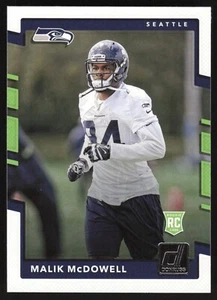 2017 Donruss MALIK MCDOWELL RC #389 SEATTLE SEAHAWKS MICHIGAN STATE SPARTANS 🏈 - Foto 1 di 2