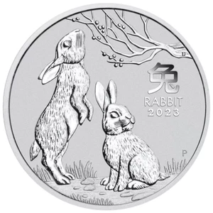 2023 Australian Year Of The Rabbit 1oz Silver Bu Coin - with capsule only - Picture 1 of 2