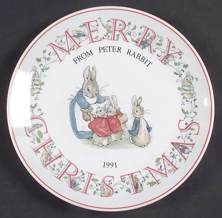 Wedgwood Peter Rabbit - Plato de Navidad 1991 - Peter Rabbit - Sin caja 1185344 Foto 1 de 1