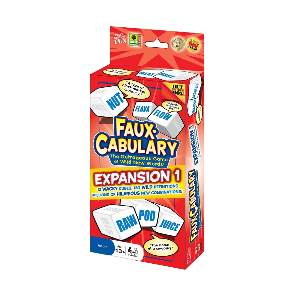 Out of the Box Boardgame Faux-Cabulary Expansion #1 Box VG+ - Image 1 of 1