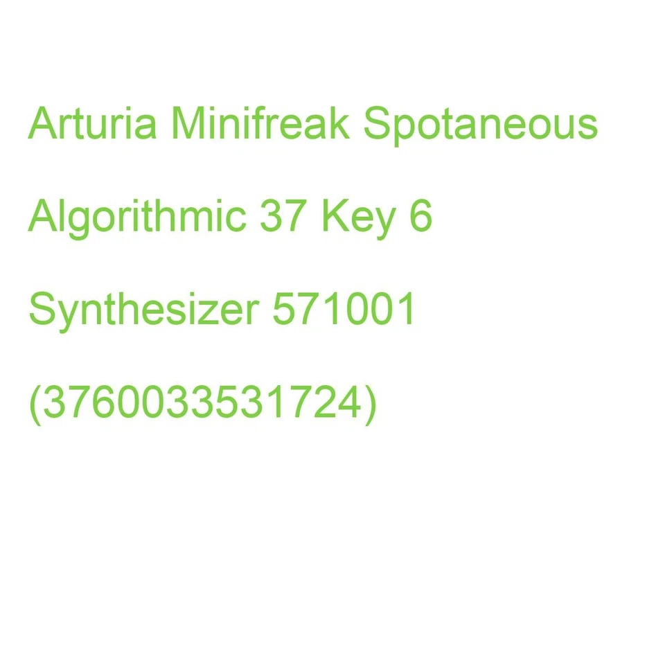 Arturia Minifreak Spotaneous Algorithmic 37 Key 6 Synthesizer 571001 (3760033531