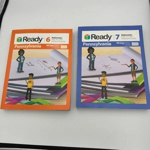 Ready Pennsylvania Grade 6 & 7 Math Practice Workbooks PA Core Edition Set - Foto 1 di 9