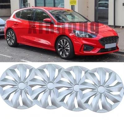 4PCS Hubcaps Wheel Covers Hub Caps 16" fit R16 Tire & Steel Rim For Ford Focus - Image 1 of 4