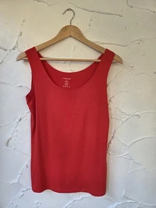 Alison Sheri Size Large Bright Red Tank Top Cami - Picture 1 of 7
