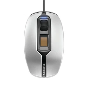 Cherry MC 4900 Wired Fingerprint Mouse Silver/Black JM-A4900 - Photo 1/1
