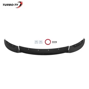 Modular Front Lip Splitter For 2020 2021-2024 Tesla Model Y Gloss Black ABS Trim - Picture 1 of 24