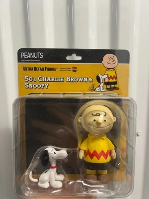 Medicom Toy Ultra Detail Figure 50's Charlie Brown & Snoopy #618 IN THE USA NEW - Image 1 of 3
