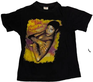 Vintage Toni Braxton 90s Kenny G Rap Tee R&B Band Rare 90s Shirt Large - Picture 1 of 4