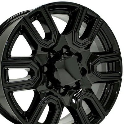 20" Gloss Black Wheel for 2011-2024 GMC Sierra 2500 HD - RVO4612 - Image 1 of 4