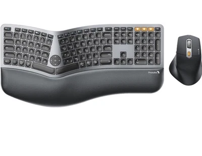 Ergonomic Wireless Keyboard Mouse, ProtoArc EKM01 Plus Full Size Ergo Bluetooth - Image 1 of 4