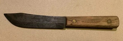 Vtg Ontario Knife Company Tru-Edge Old Hickory 6” Carbon Steel Butcher Knife USA - Image 1 of 4