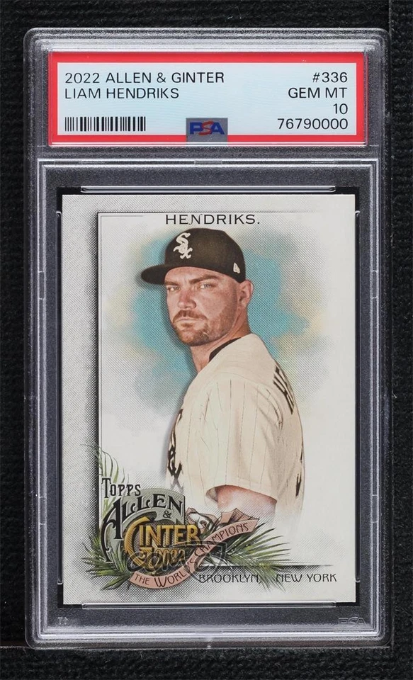 2022 Topps Allen & Ginter Short Print Liam Hendriks #336 PSA 10 GEM MT - Image 1 of 2