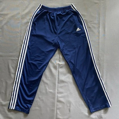 Vintage Adidas Tear Away Track Pants Mens Size Medium Blue 90s 00s Y2k Rip Away - Image 1 of 4