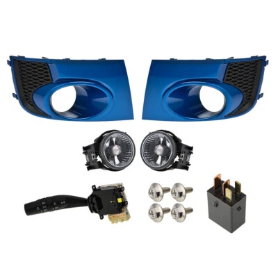 11-14 Subaru Impreza WRX STi Fog Light Kit WR Blue Pearl OEM NEW H4510FG080PG - Image 1 of 4