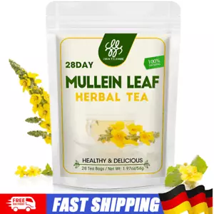 Mullein Leaf Herbal Tea Bag Lung Cleansing Health Relief Cough Metabolism 28 Day - Bild 1 von 7