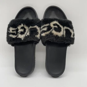 UGG ROYALE Slides Women Size 8.5 US Fuzzy Slip On Slippers - Picture 1 of 4