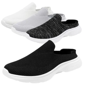 Women Mule Shoes Slip On Sneakers Shoes Lightweight Breathable Walking Shoes - Picture 1 of 32
