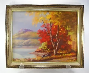 Framed Freddy Peterson Print "Lake View" - Picture 1 of 1