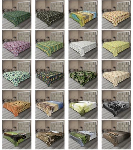 Ambesonne Wildlife Flat Sheet Top Sheet Decorative Bedding 6 Sizes - Picture 1 of 42