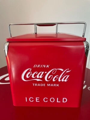 Coca Cola Cooler Box Coca cola vintage style 1950s Reprint rare - Image 1 of 4